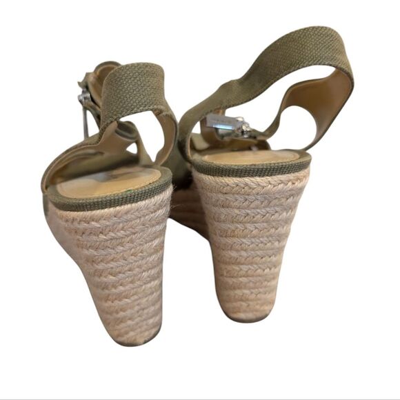 Michael Kors Green Wedge Sandals Size 8.5 Women's - Picture 9 of 9